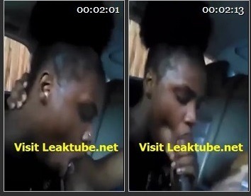 Ghana A Dansoman Slay Queen Giving Blow Job In A Car.mp4 - LEAKTUBE