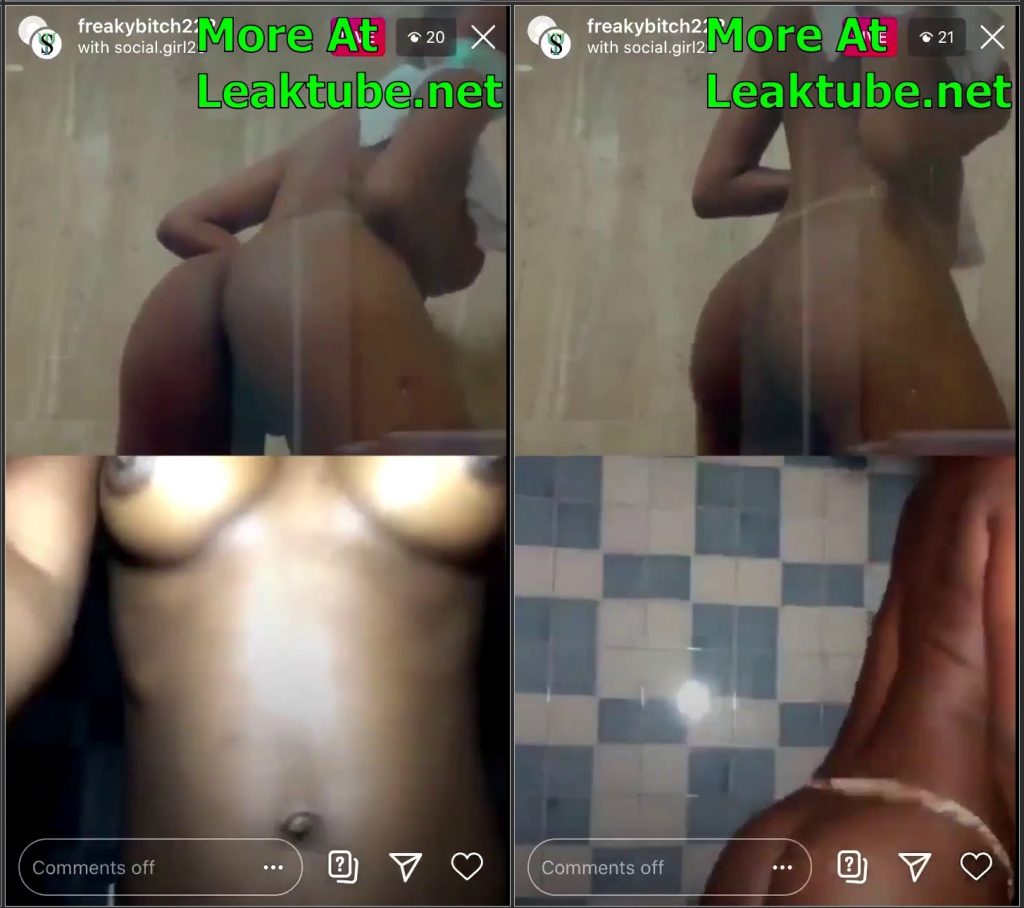 LIVESHOWS: Part 3 of Naija Babe @Freakybitch222 Goes Live Naked With  @Social.girl20