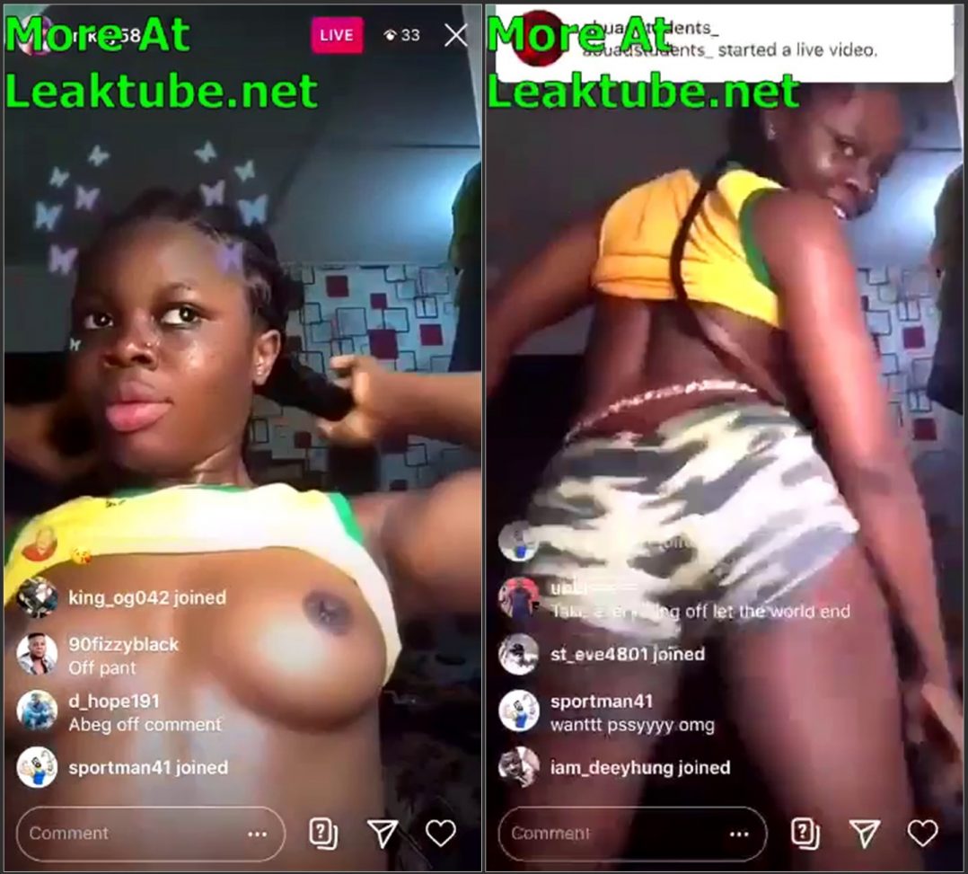 LIVESHOWS: Part 2 Video Of 19year Old Naija Slayqueen Showing Breast Live On Instagram