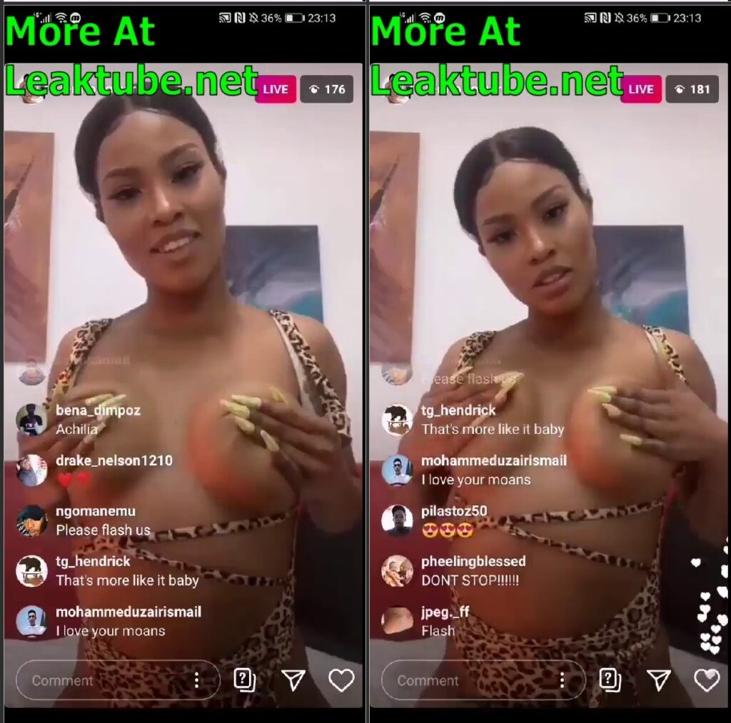 LIVESHOWS Joburg SlayQueen @leratoflower Massage Her Boobs Live On Instagram Leaktube.net