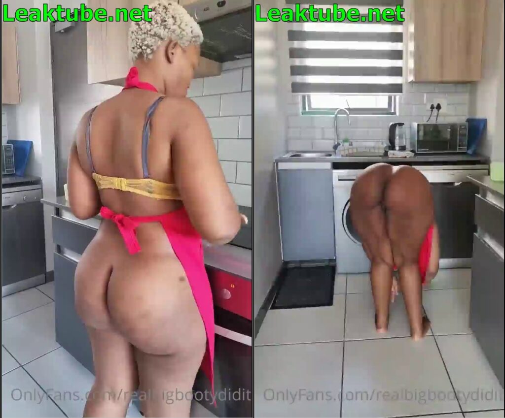 Onlyfans Leak- Mzansi Bhaddie @realbigbootydidit Cooking Naked